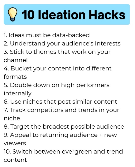 ItsBuzzyYT's tweet photo. Steal my ideation strategy to go viral (the lazy way) 📷 https://t.co/Aj5v17fo9m