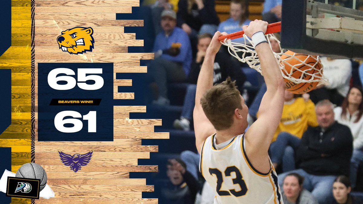🏀 BEAVERS WIN ON SENIOR DAY! Three athletes hit double digits as Buena Vista dispatches Loras to conclude the regular season.

NEXT: POSTSEASON and the A-R-C tournament, on the road Tuesday. #d3hoops #rollriversMBB #BeaversBuild