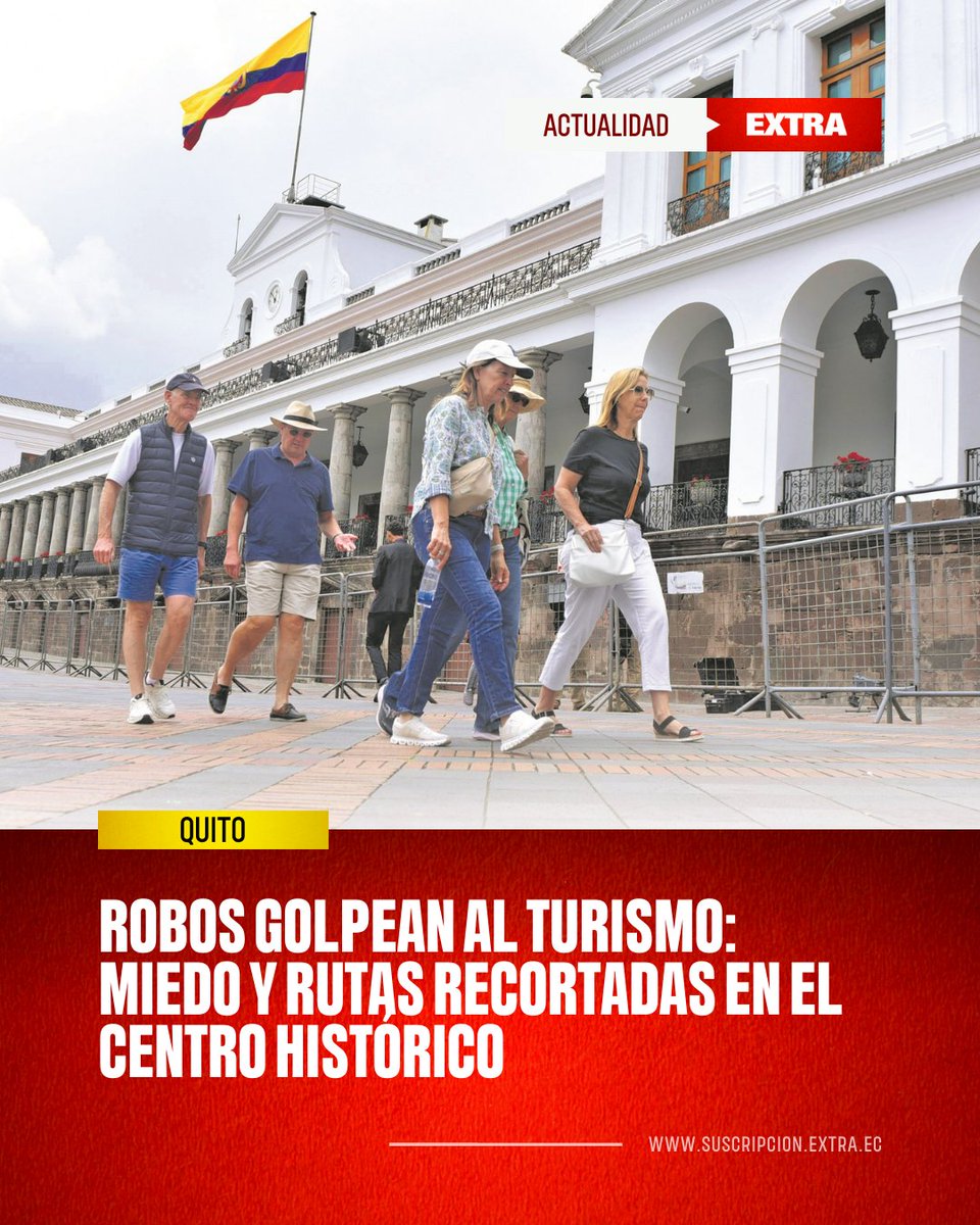 ¡TURISMO 'CON CUIDADITO'! 😧

👉🏼 Robos captados en video evidencian que el turismo en Quito está condicionado por la inseguridad. Hoteleros se resguardan, en tanto que agencias buscan rutas seguras. El turismo en el Centro Histórico se concentra hoy en zonas y horarios