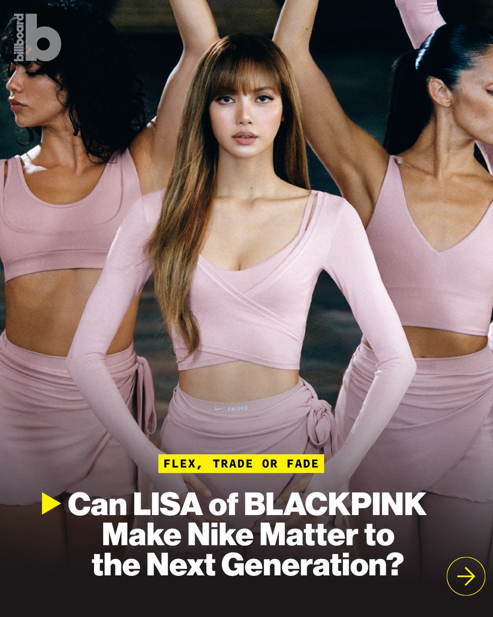 LDN327's tweet photo. -@billboard 

Nike just made a power move.

By signing Lisa of BLACKPINK, the Swoosh isn’t chasing hype, it’s chasing relevance.

++ https://t.co/F31WFQeIJL

#LISAxNikeSKIMS #NikeSkims #Lisa #Nike #Skims @Nike @skims https://t.co/0p86UMcfAA