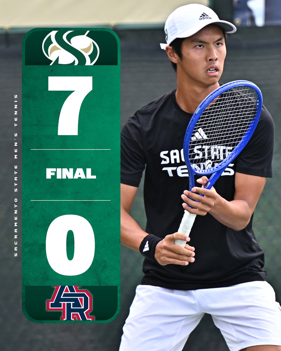Hornets complete the doubleheader sweep of American River College with a 7-0 win in the 2nd match

• Bowles, Dai, Ballestero, Levy, Powell and Whitehead all won in straight sets
• Dai, Powell and Whitehead won by 6-0, 6-0 scores
• Next: Sat (home) vs Weber State - 1 pm