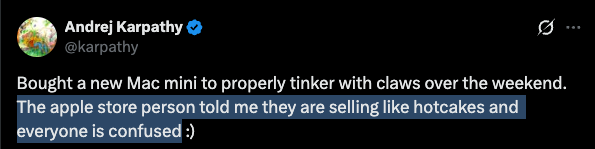 Mac mini claws quote