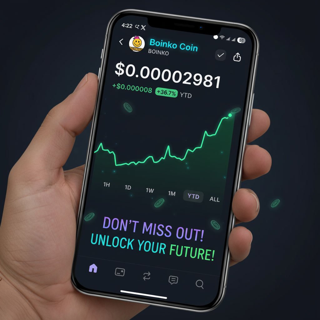 $BOINKO YTD: +36.7%
Steady base. Strong breakout.
Building — not pumping.
$0.00002981 and climbing.
The chart speaks. 📈