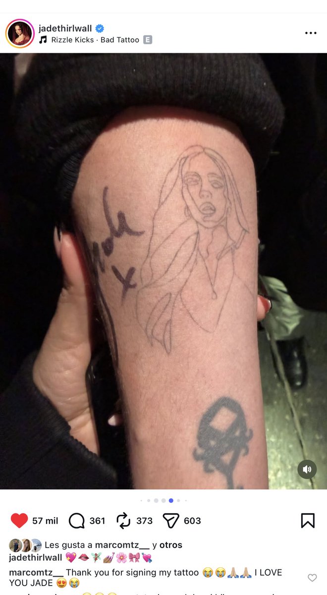 marcomtz__'s tweet photo. I got a new tattoo @jadethirlwall @thejaderoom_ 😭😭😭🫶🏼 https://t.co/F2g4chnNFR
