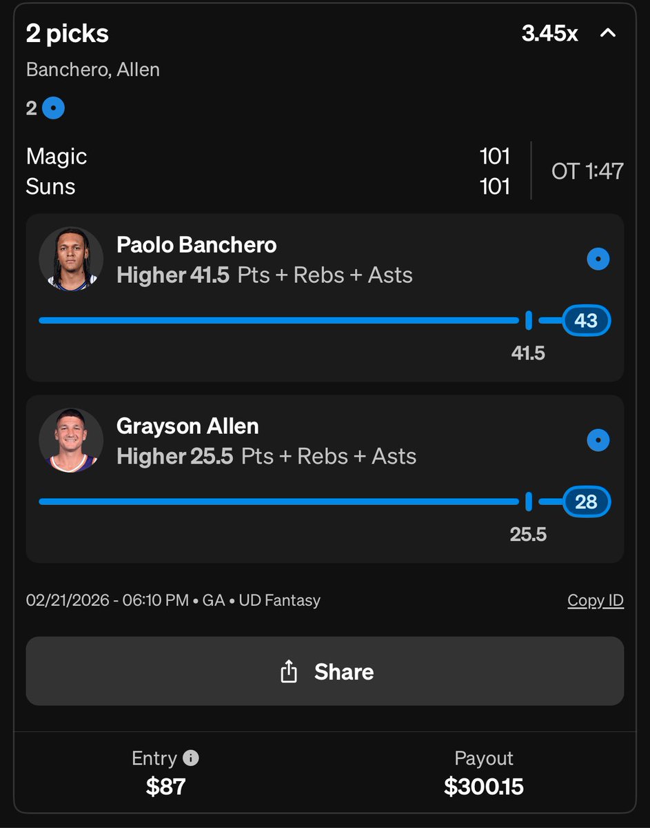 BANGGGGGG ‼️ ‼️ ‼️ 

Live bet sweep in the 1st game!!!!

We just getting started! We are killing live bets rn 🧹🧹🧹🧹

🎁 Here’s $10 off VIP 🎁 

Sending $40 to someone who likes/ RT

dubclub.win/r/p/pri-bmapp/…