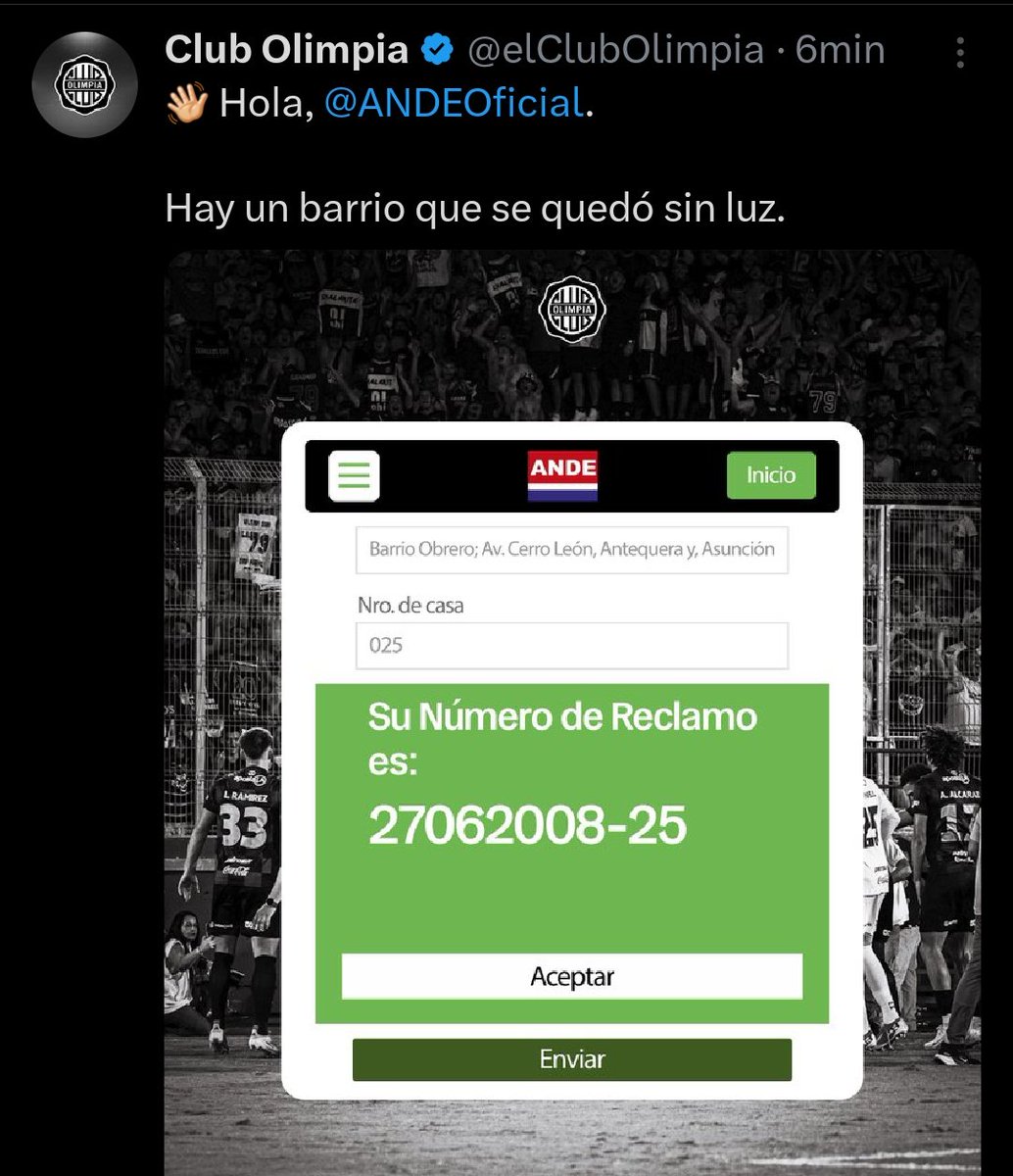 Atención a la cargada de #Olimpia para #CerroPorteño. 

¿Opiniones?

<a href="/rockandpop955/">Rock&Pop Paraguay</a>
<a href="/nanduti/">Radio Ñandutí</a>
#LaGranJugada