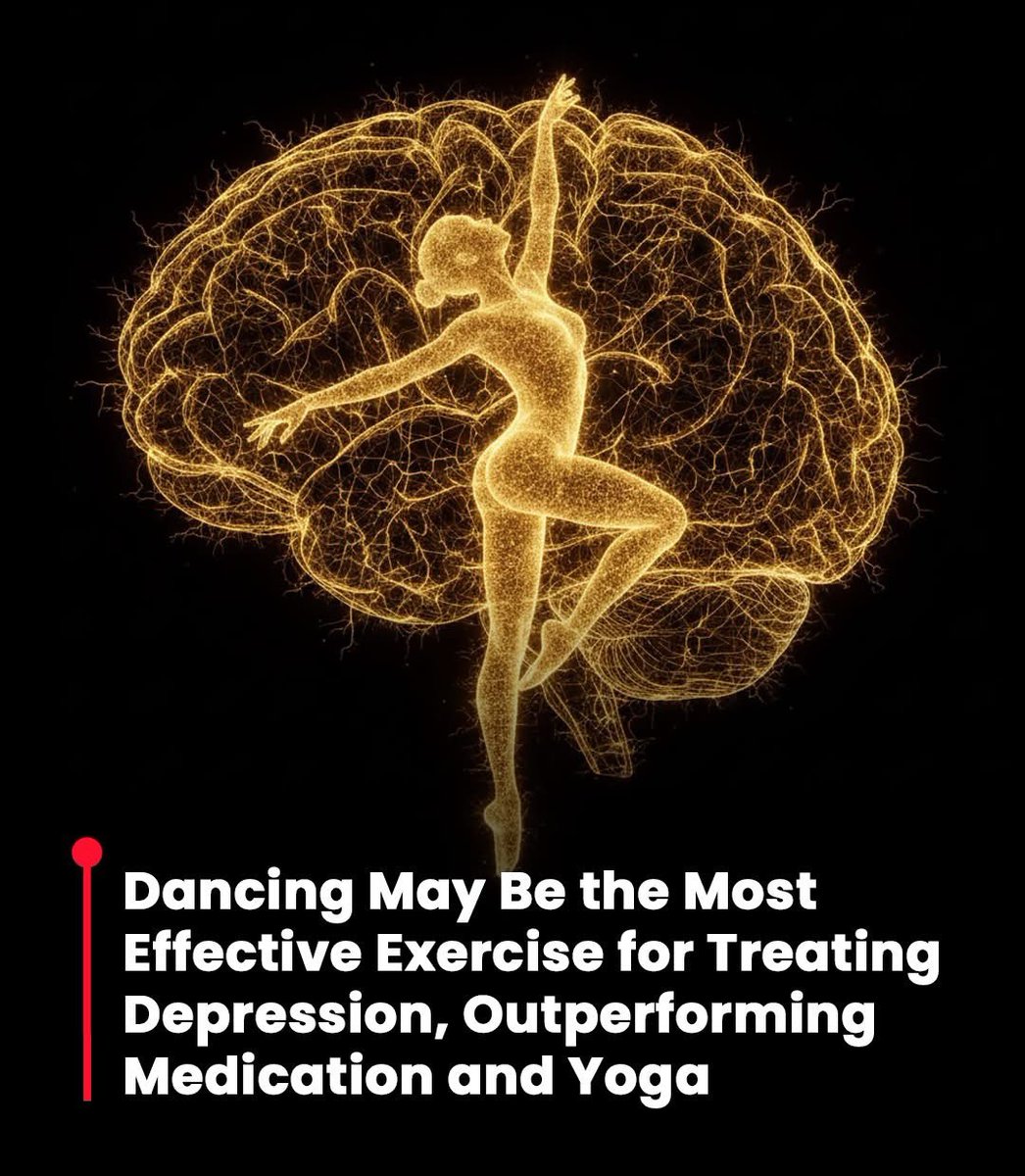 VitalHealthZone's tweet image. Dancing helps to reduce depression symptoms better than anything else, even traditional therapies. 

So when you feel sad, anxious and depressed, have a dance and it should lift your mood. 

Scientifically proven. 

#depression 
#dancing
#sadness