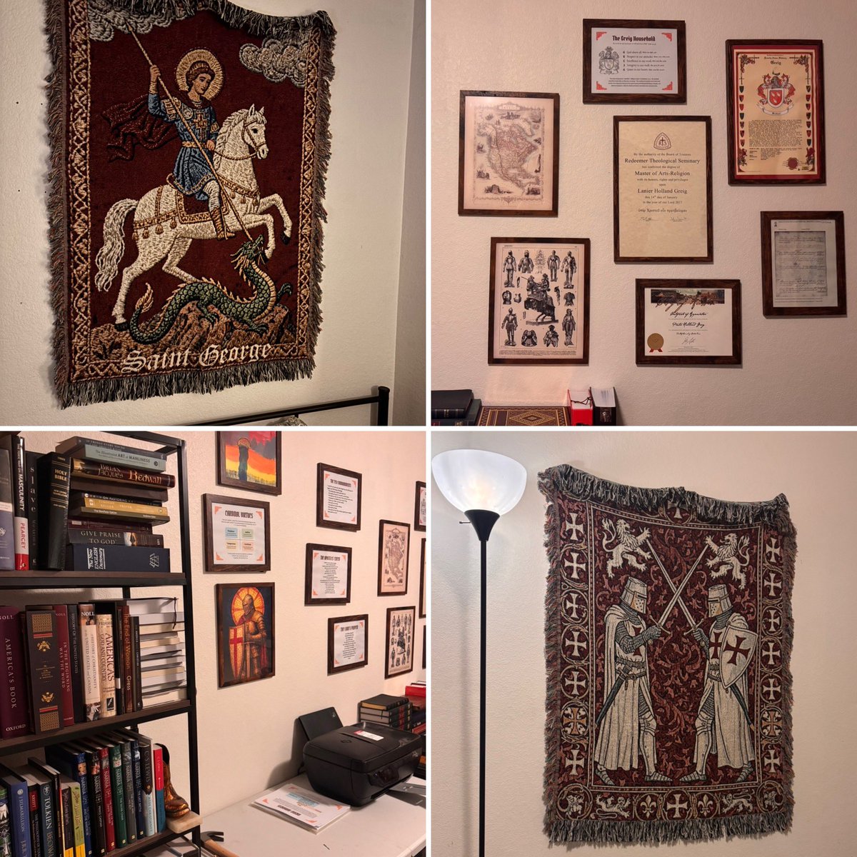 Me: hey I want to decorate this room 

Wife: ok just normal stuff right? 

Me: for sure 

The room: