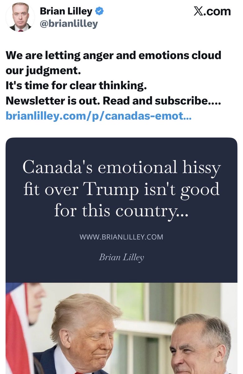 The only person dumber that Brian Lilley is the person who subscribes and reads Brian Lilley.
