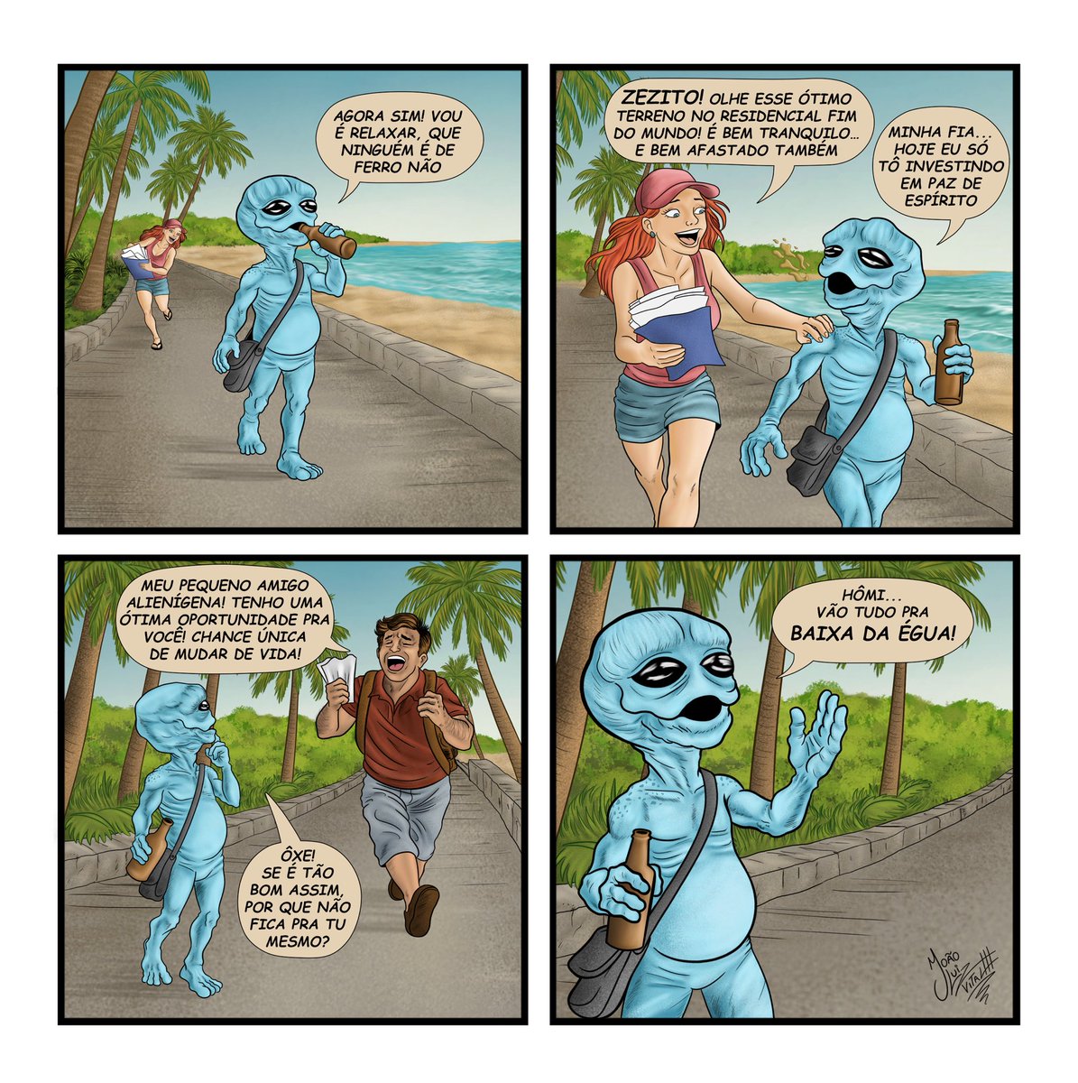 joaodesenhista's tweet photo. Zezito só queria relaxar… 👽☀️🌊 https://t.co/9IP2rnwl2I