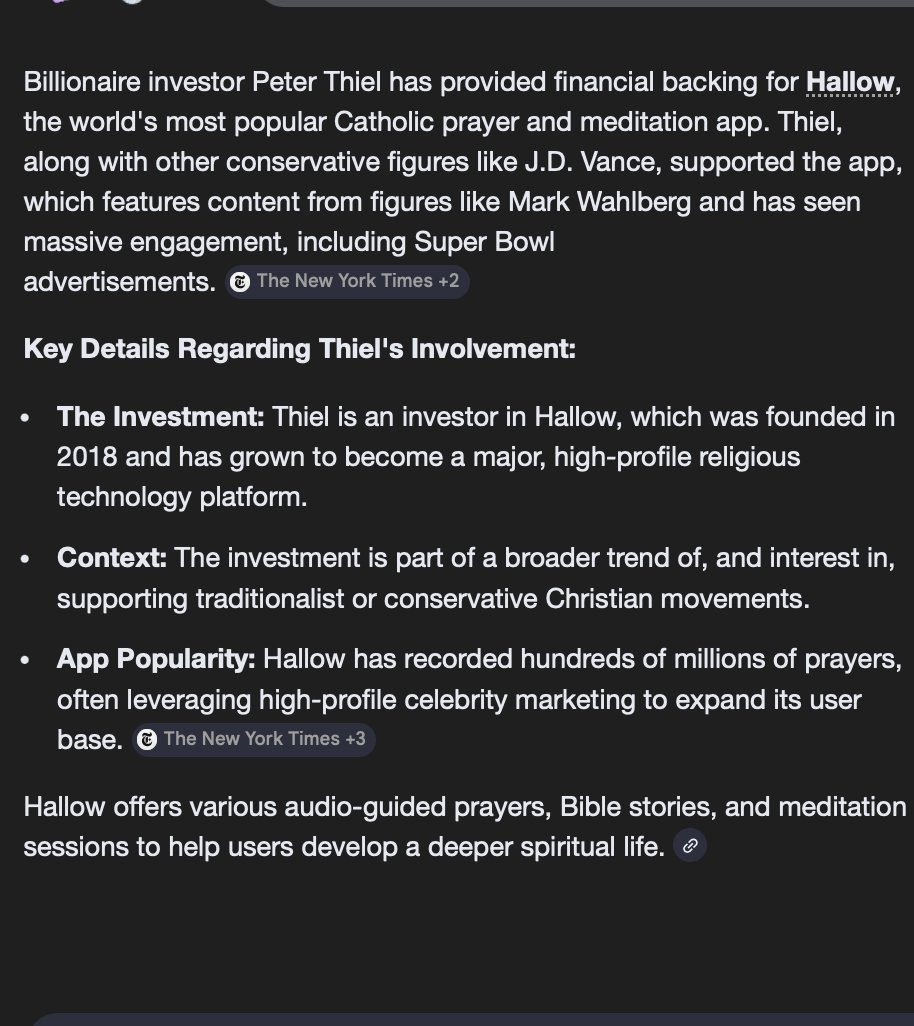 barbetta1's tweet photo. Yet another Thiel celebrity profiting off an app that culls your most personal data, which is then used to permanently algorithm you into rabbit holes of right-wing propaganda.

No wonder so many Catholics are MAGA. #MindWars https://t.co/IDIMpQX5na