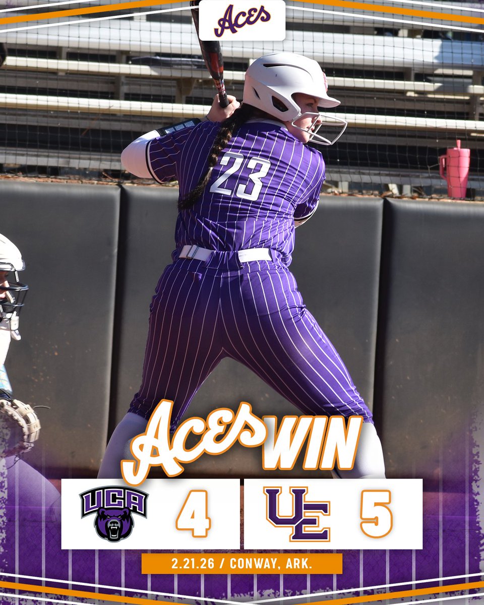 Aces take down Central Arkansas in the second game of the day! Morgan Adams and Taylor Howe post two hits apiece!

🥎 #ForTheAces