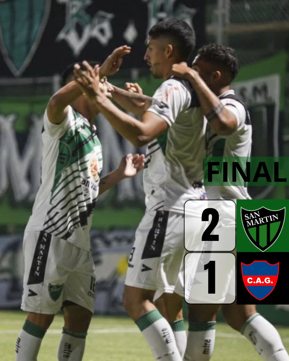 GANOOOOOOOOO SAN MARTIIIIIIN!!!

Victoria del Santo en casa!

Con gol de Cocca y Funez San Martín le ganó 2 a 1 a Güemes en la segunda fecha de la Primera Nacional.

#vamosverdinegro