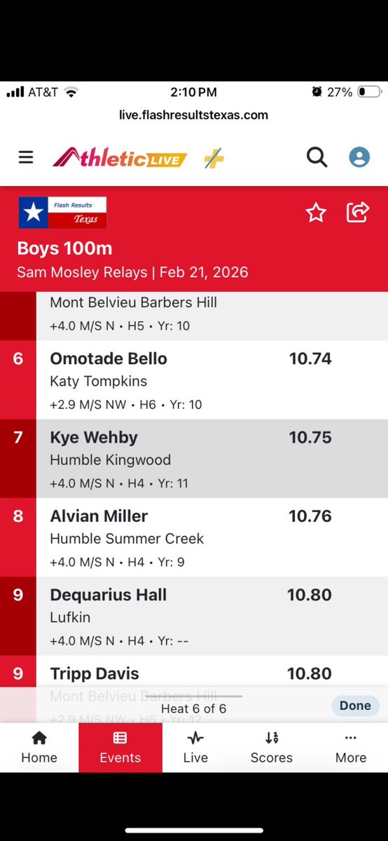 Kye Wehby 3⭐️ WR/ATH tweet media