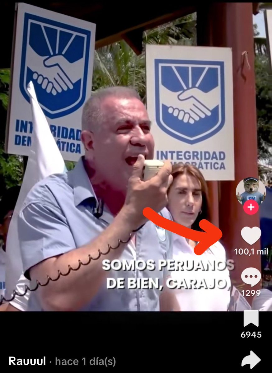 Oigan Wolfgang Grozo está ganando buena visibilidad en tiktok y acaba de obtener un video de 100k likes en menos de 2 días.
Ni siquiera los candidatos presidenciales que siempre lideran las encuestas han podido alcanzar esa cifra en un tiktok en el 2026.