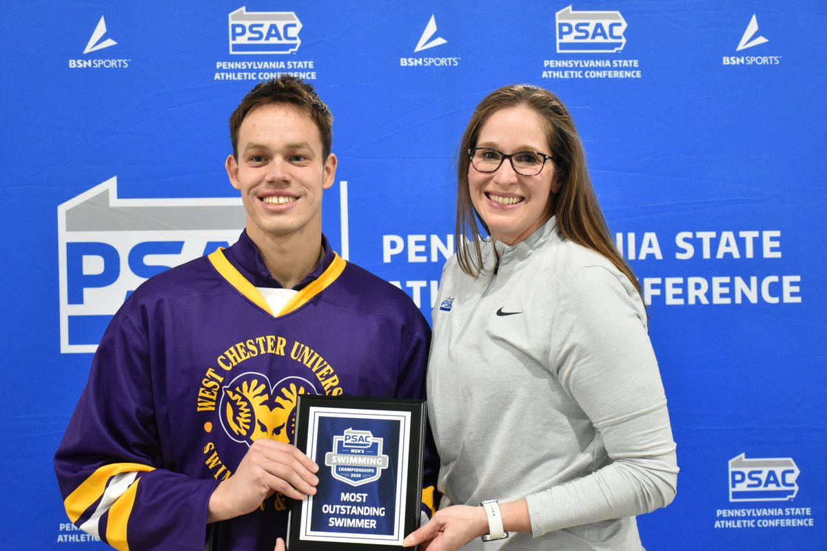 PSACsports's tweet photo. SWIMMING: Your 2026 #PSACMSWIM Most Outstanding Swimmer, from @WCUAthletics Kolos Nagy!

#PSACProud https://t.co/nsTC6qZk4v
