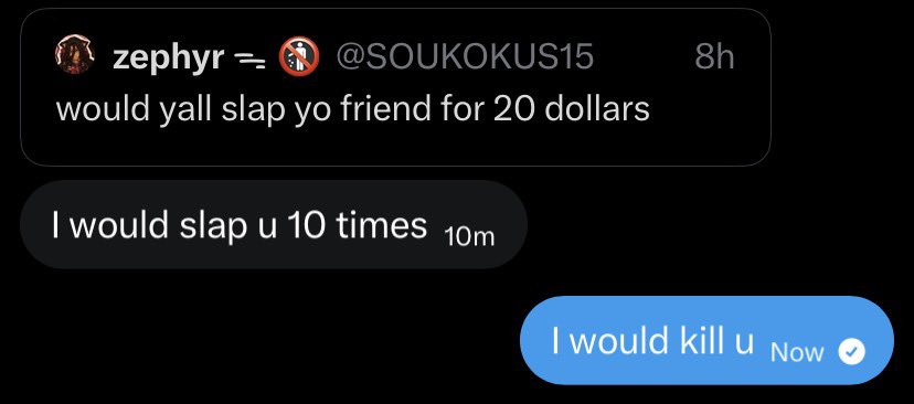 انتي وصديقتك الي تعرفون بعض من ١٠ سنين