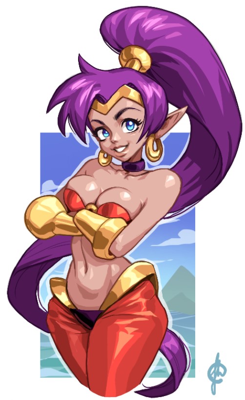 Shantae 🧞‍♀️
I made this artwork quite a long time ago, and I decided to post it now since I’m planning to create a new piece of her soon.  

#Shantae #ShantaeHalfGenieHero #Fanart #GameArt #DigitalArt #Art