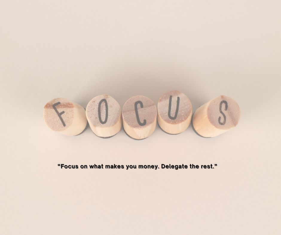 the_remote_ally's tweet photo. “Focus on what makes you money. Delegate the rest.” Focus, Revenue Growth Tag a business owner who needs this. #CEOTime #DelegationWorks #OnlineBusinessOwner https://t.co/A0R0ojafbG