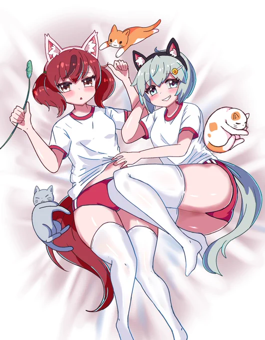 スカイとネイチャネコチャン.......... #猫の日