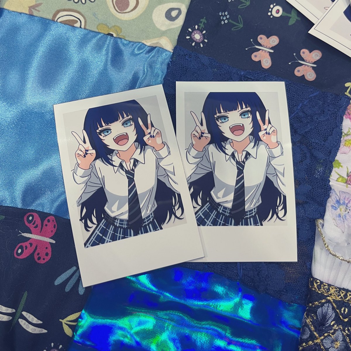 オリジナルチェキ風イラスト(金星滄ver)をすみっこに置かせていただい