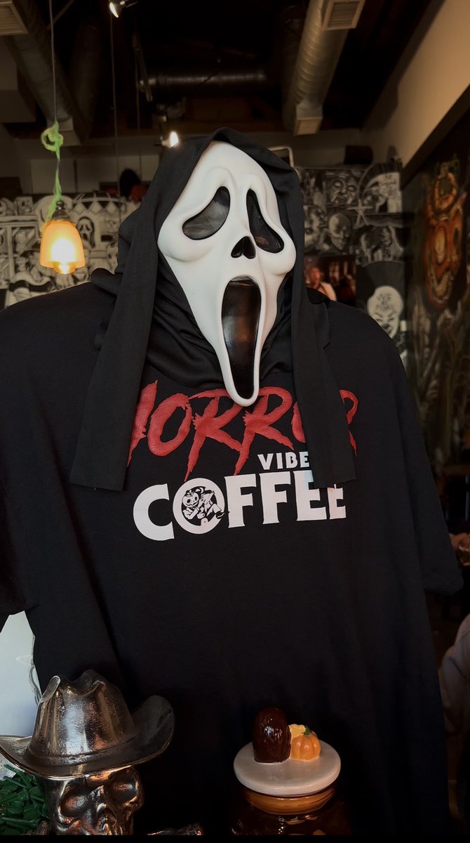 Scream 7 menu at Horror Vibes Coffee starting today - March 14th #scream7 #ghostface #scream