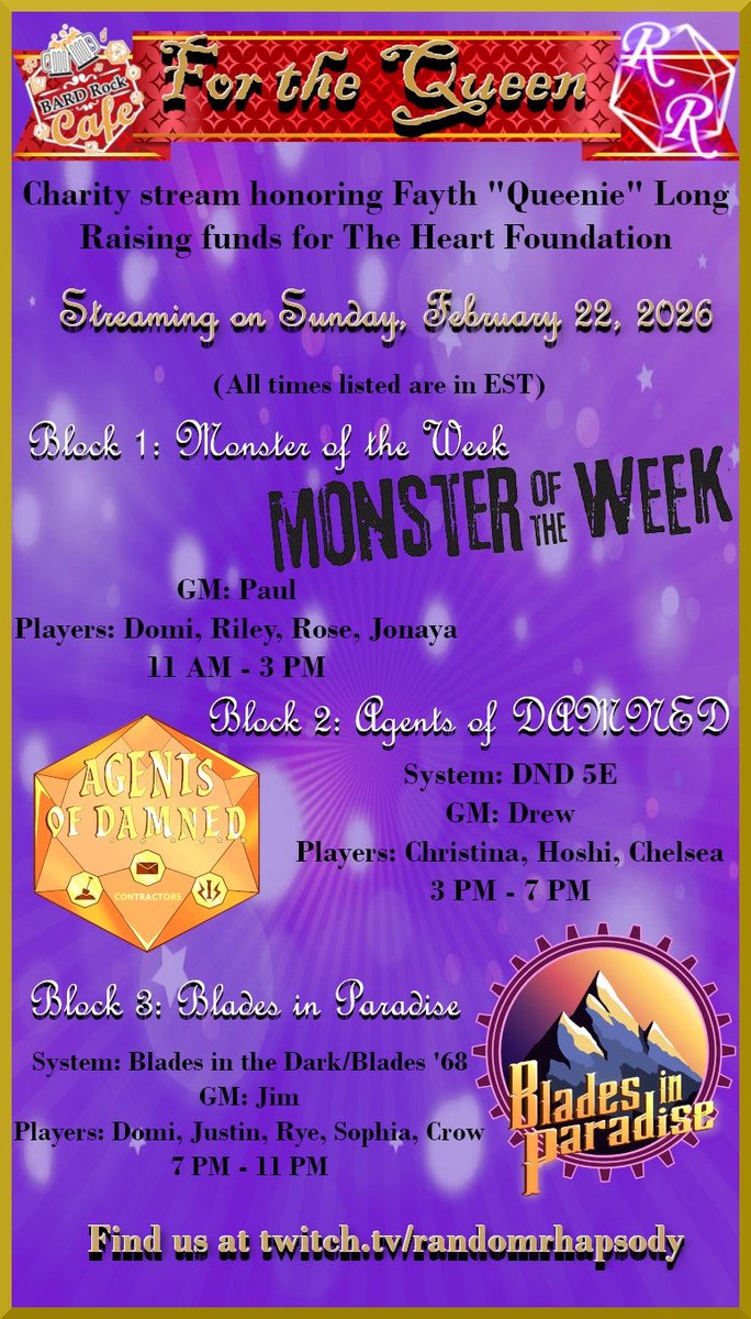 Random Rhapsody ~ a TTRPG actual-play group tweet media