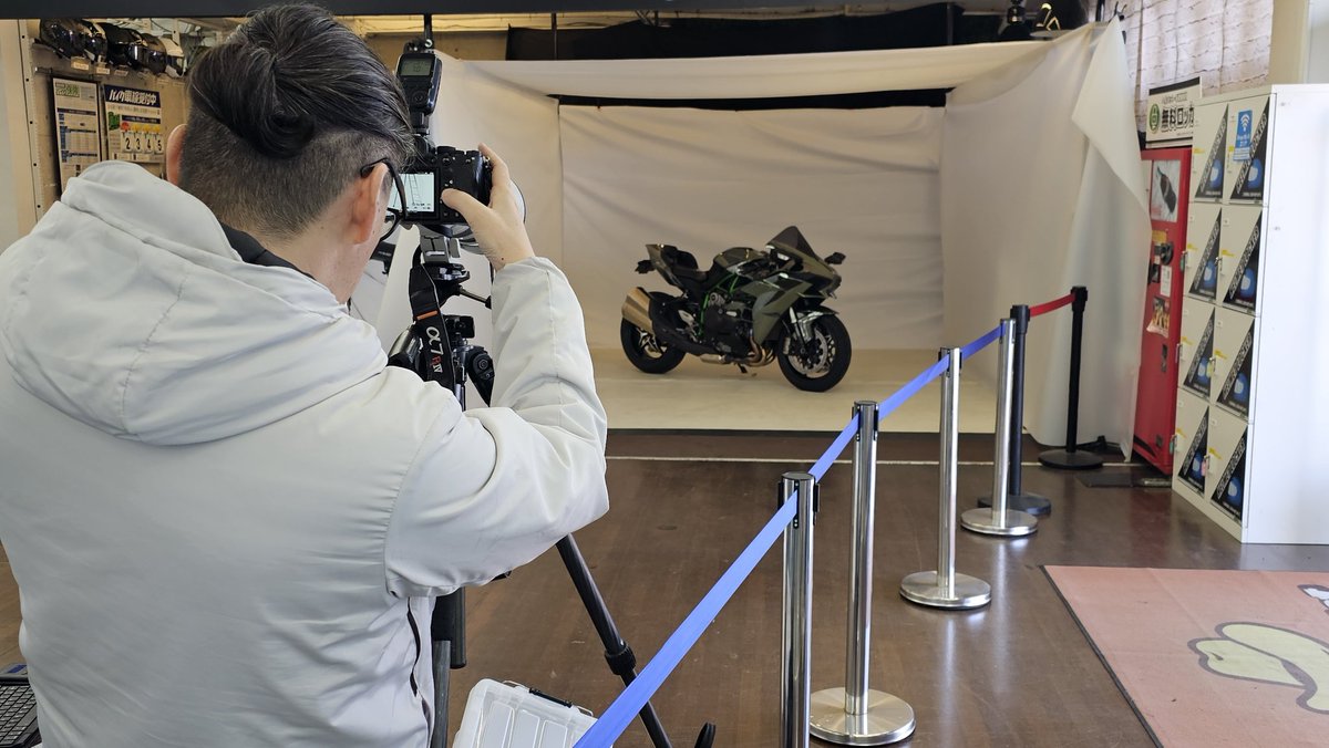 ノブ撮りスタート☝️‼️ Ninja H2から始まります✨ #ノブ撮り #白