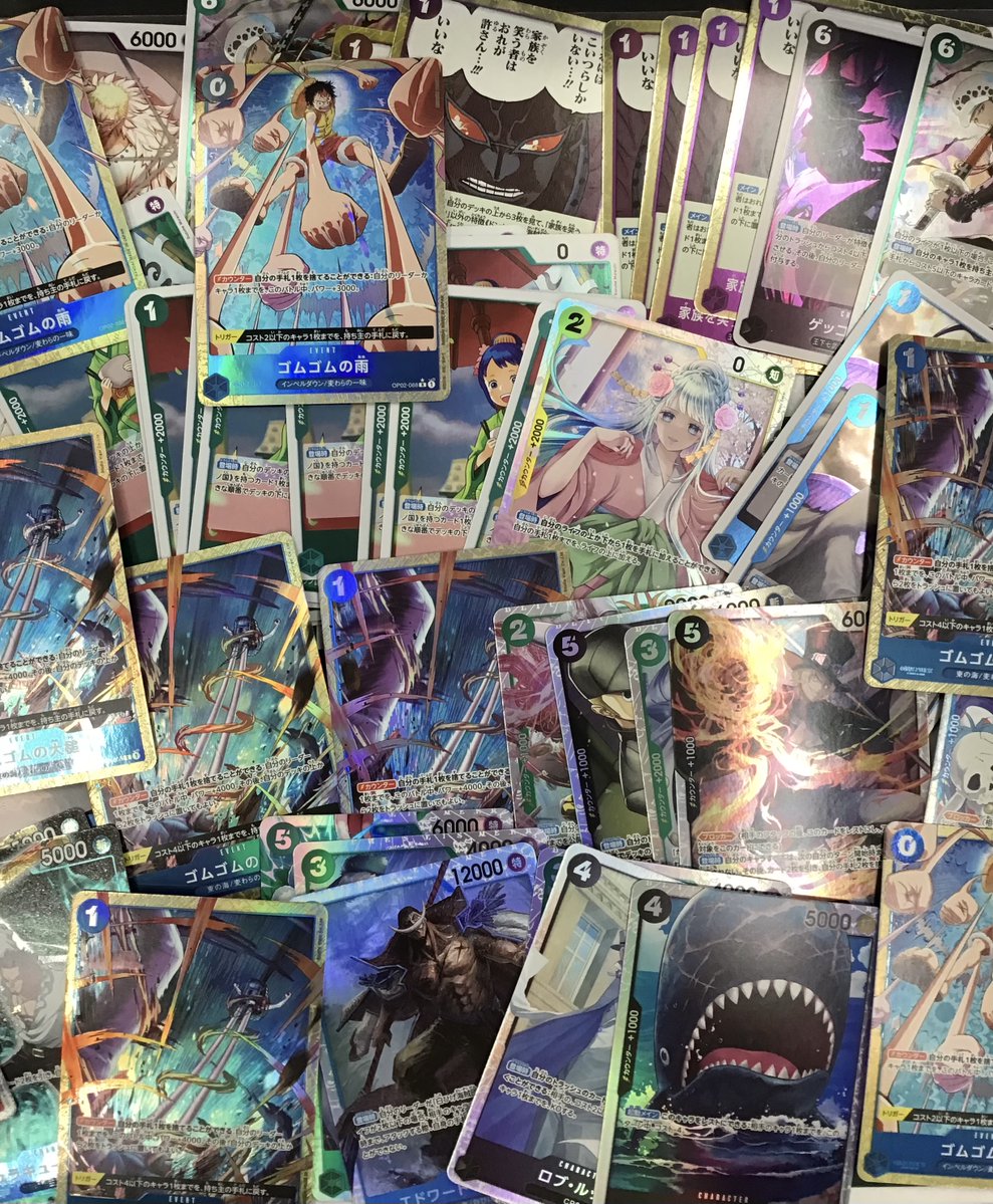 ワンピカード 1⃣0⃣円ストレージ補充しました レアカード入ってます