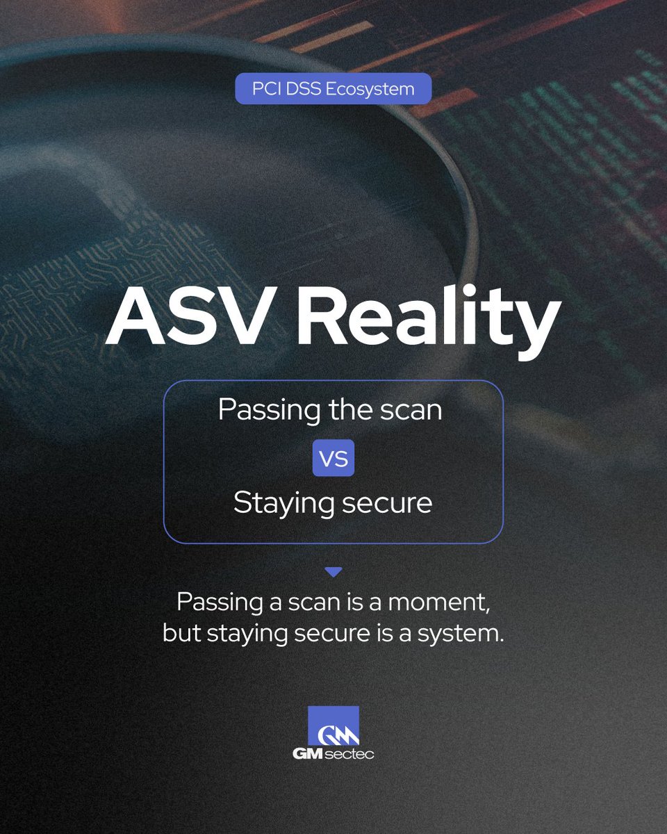 If you pass a scan, it doesn’t mean risk is under control.

A well-run ASV program ties findings to ownership, remediation, and validated closure. ✅ That’s the difference between passing and sustaining security quarter after quarter.

#ASV #PCIDSS #PCICompliance