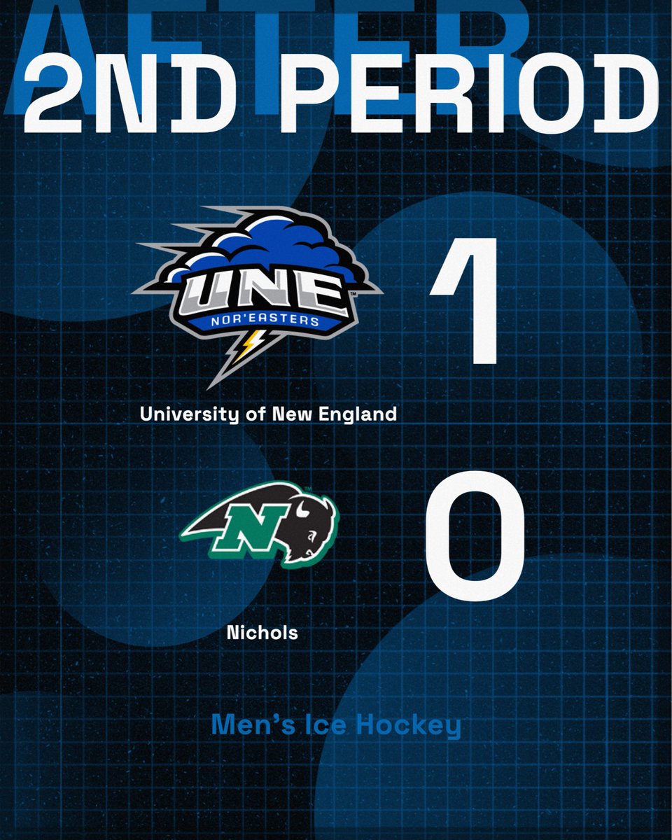 UNEhockey's tweet photo. After the 2nd! https://t.co/X3ilHjz5MD