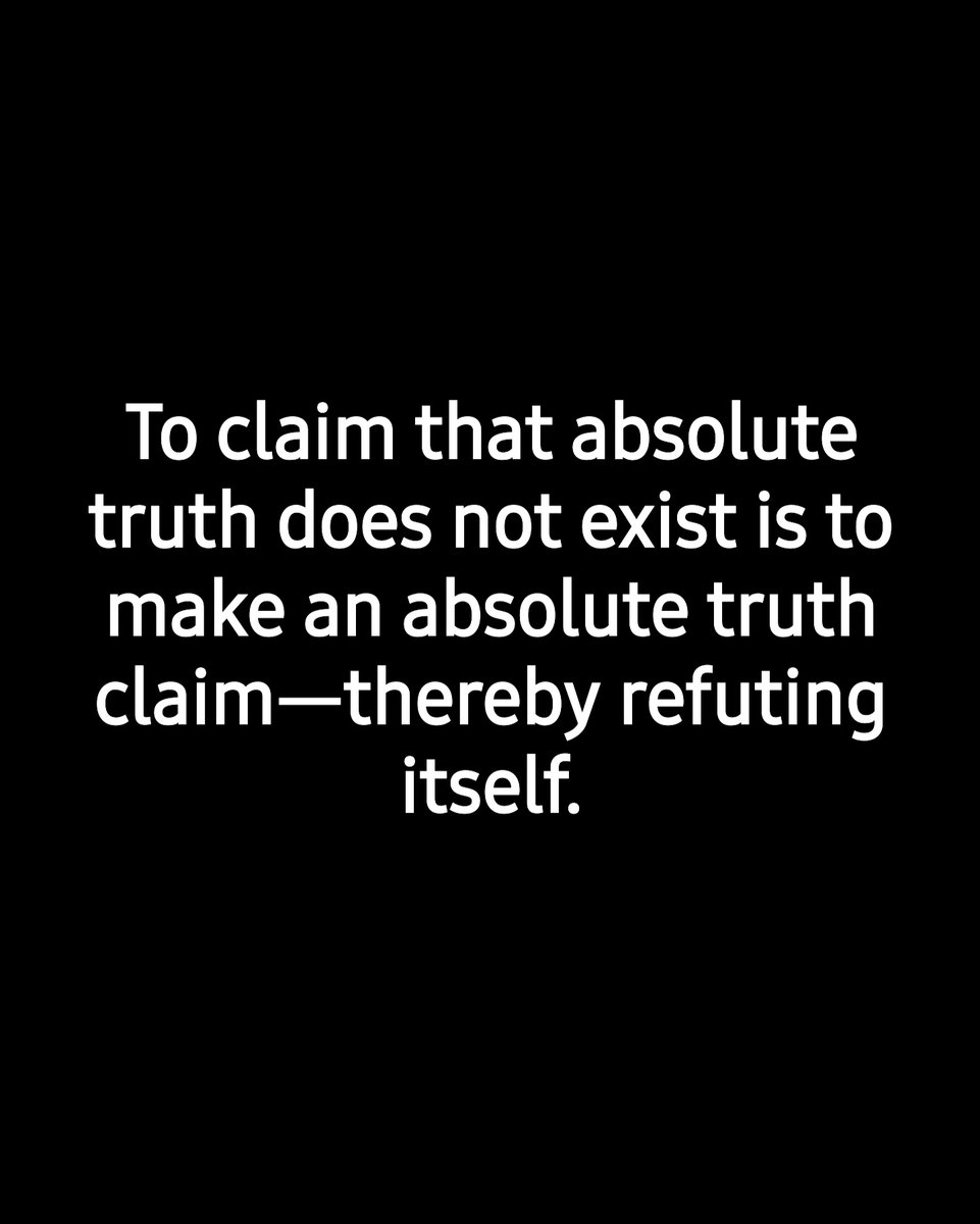 Redeeming_Faith's tweet photo. You can’t argue against absolute truth without borrowing from it. Logic, reason, and meaningful debate only exist if some things are objectively true, based on solid facts. And I thoroughly enjoy a good debate based on FACTS.
#apologetics #truth #absolutetruth #objectivetruth #logic #reason #rationality #facts #philosophy