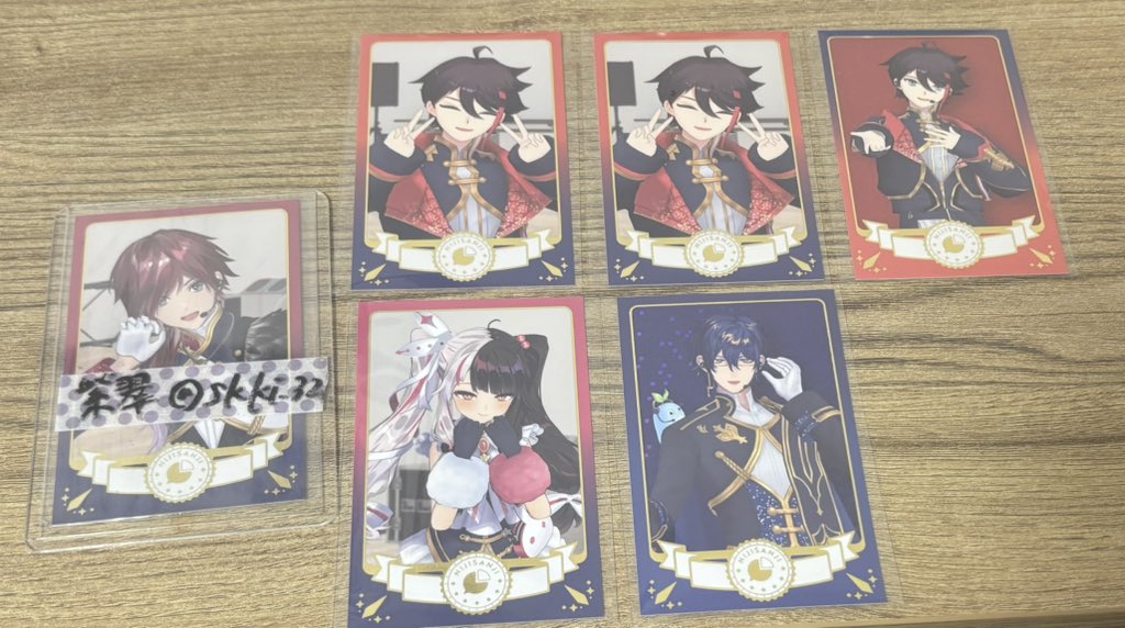 交換 】にじさんじ 8th Anniversary 共通衣装3Dグッズ チェキ風カード