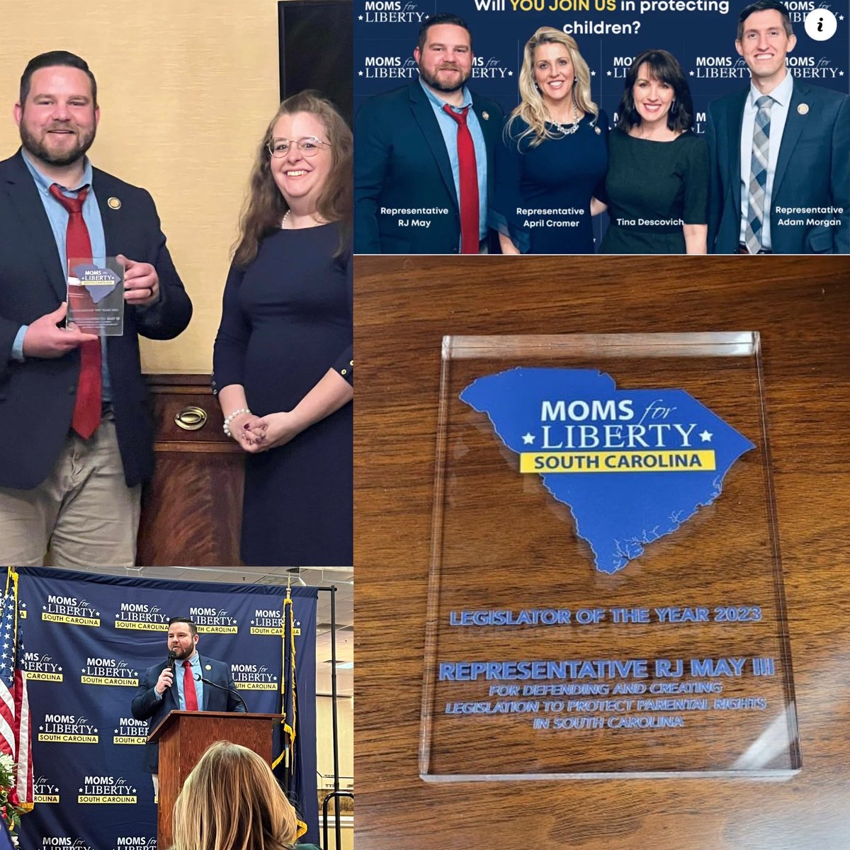 *Moms for Liberty 2023 Legislator of the Year* Republican Ex-Rep. RJ May to spend over 17 years in prison for sending child sex abuse videos