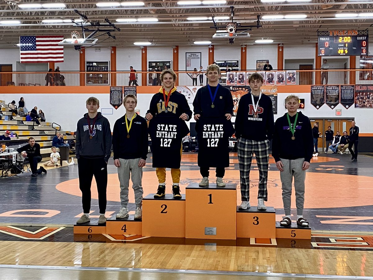 3-time State Entrant! Section 2AA runner-up—Jackson Stensrud (127). Quite a come back for this dude.