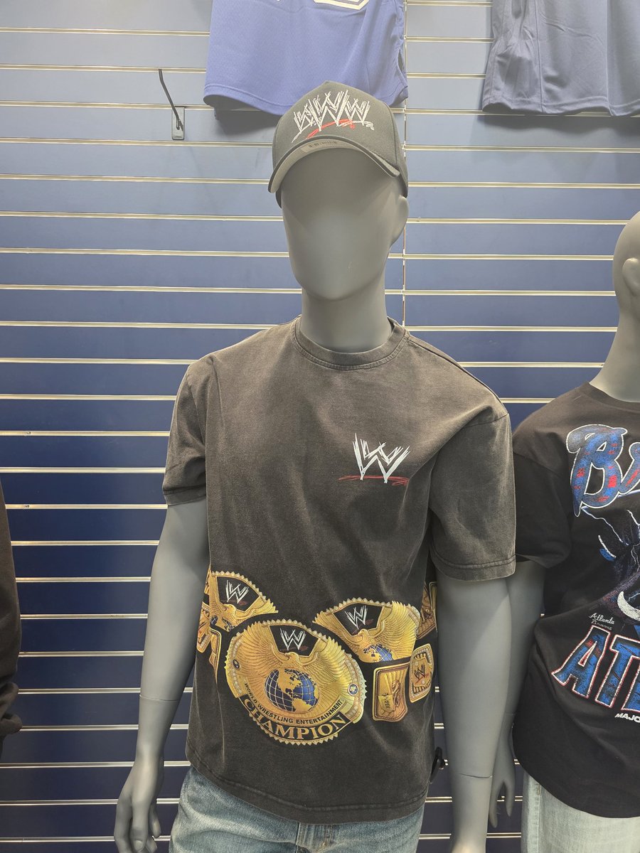 GeeeMelll's tweet photo. @WrestlingDazeYT Part 2: The shirt with the WWE championships on them and the hat was at the mall in Greenville South Carolina. My 5 year old daughter found Eddie Guerrero's car at the flea market and had to have it. https://t.co/McH46J4ntX