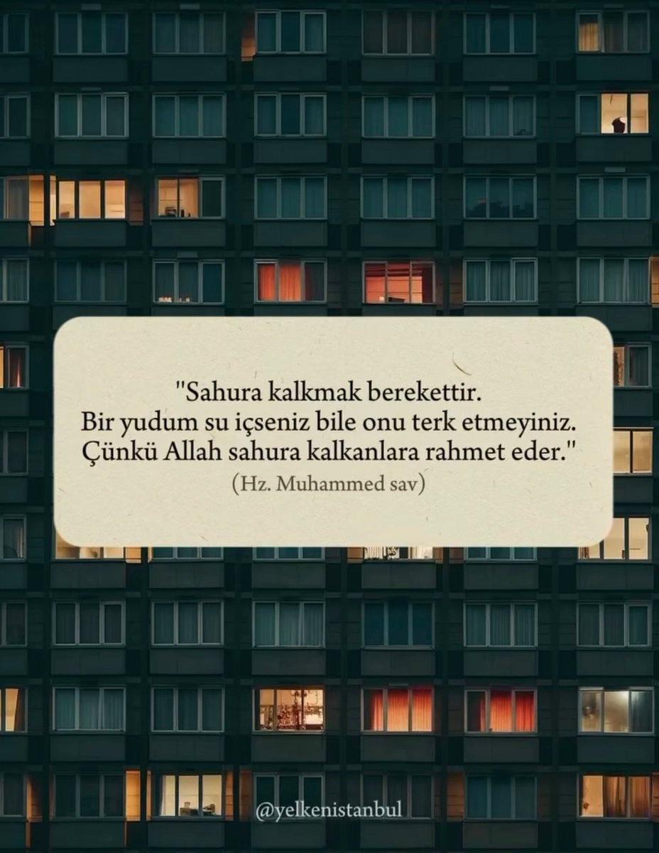 digerkm's tweet photo. Sahura kalkmak berekettir. https://t.co/0aB85SlMQN