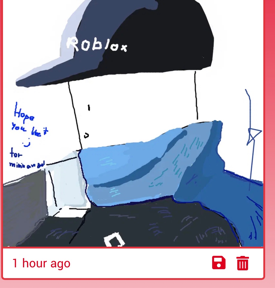 I’ve Always had trouble trying to draw on strawpages, so all of them are so amazing to me. Thank you so much!! I love the coloring of roblox’s scarf, this is beautiful. i love its! #robloxthecharacter 😁💙💙💙