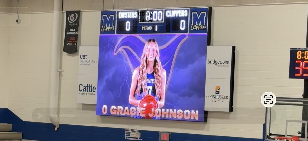 JamesReedHD's tweet photo. Enjoyed an intense game between the @HoldregeDusters and  Malcolm Clippers today. 
Great facilities and atmosphere for postseason basketball! 

Love it when schools work together to get graphics of the players on the video boards! https://t.co/ceTydhzxXj