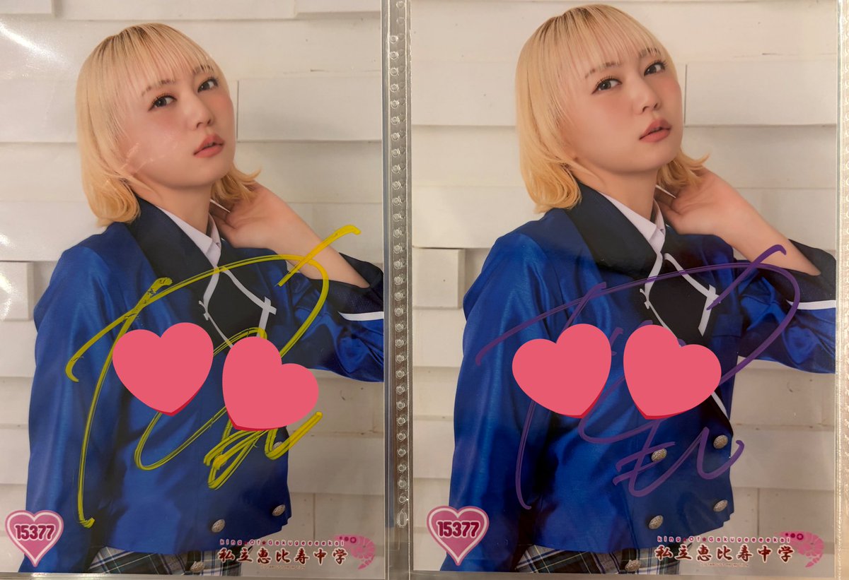 RT @__rinanon: 🎀 Thank you Kアリーナフリーライブサイン入り生写真