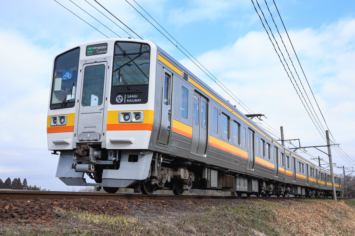 三岐鉄道5000系S51編成 曇ったけど見れて良かった😅