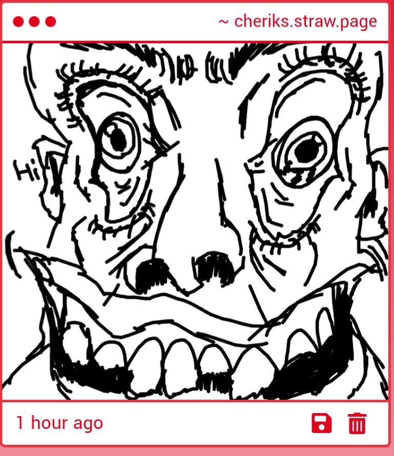 Oh.... Hi.... thank you.. for the drawing...wow...hey...... man....