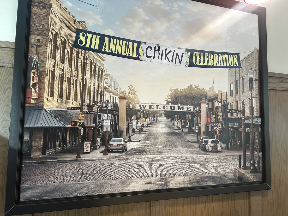 A picture of the FW Stockyards in a Jacksonville, Ala. , Chick-Fil-A. 
FYI <a href="/BudKennedy/">Bud Kennedy / #ReadLocal</a>