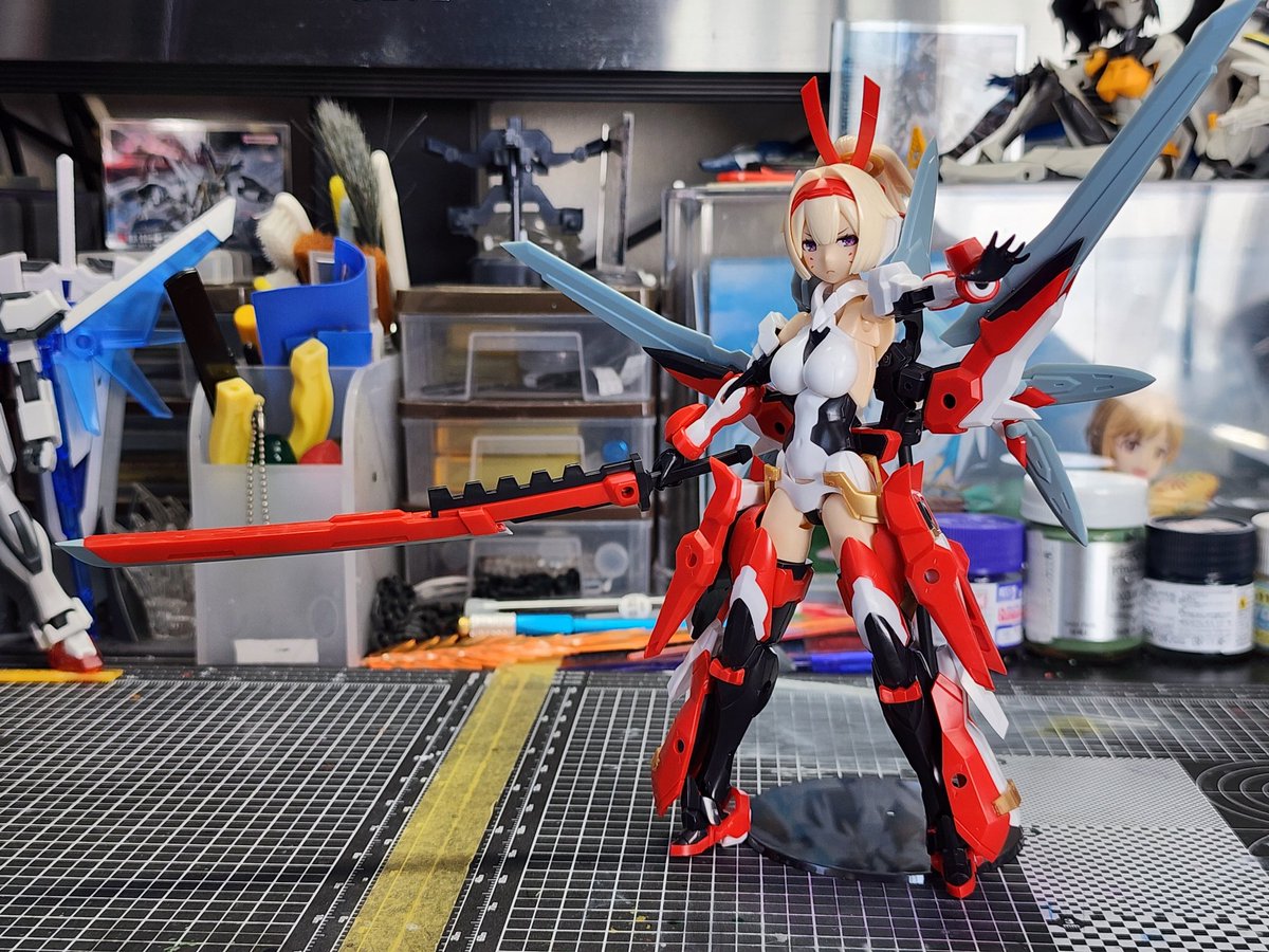 で、二人の武装を一つにまとめた侍モード(*´ω｀*) さすがメガミ