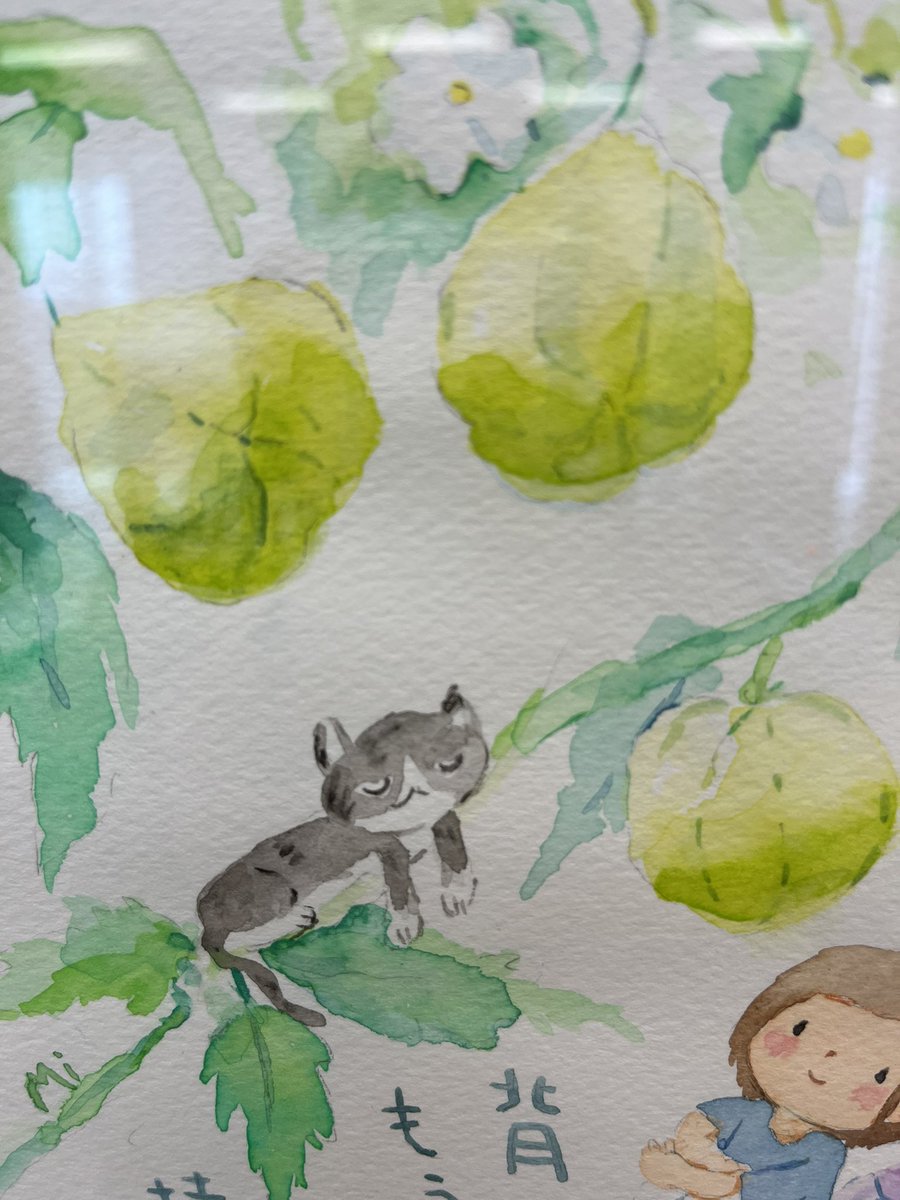 373nanami's tweet photo. 猫の日なので、ニャンコも。
町田絵とことばのアート展にちょこっと。 https://t.co/vrWE6ACbH4