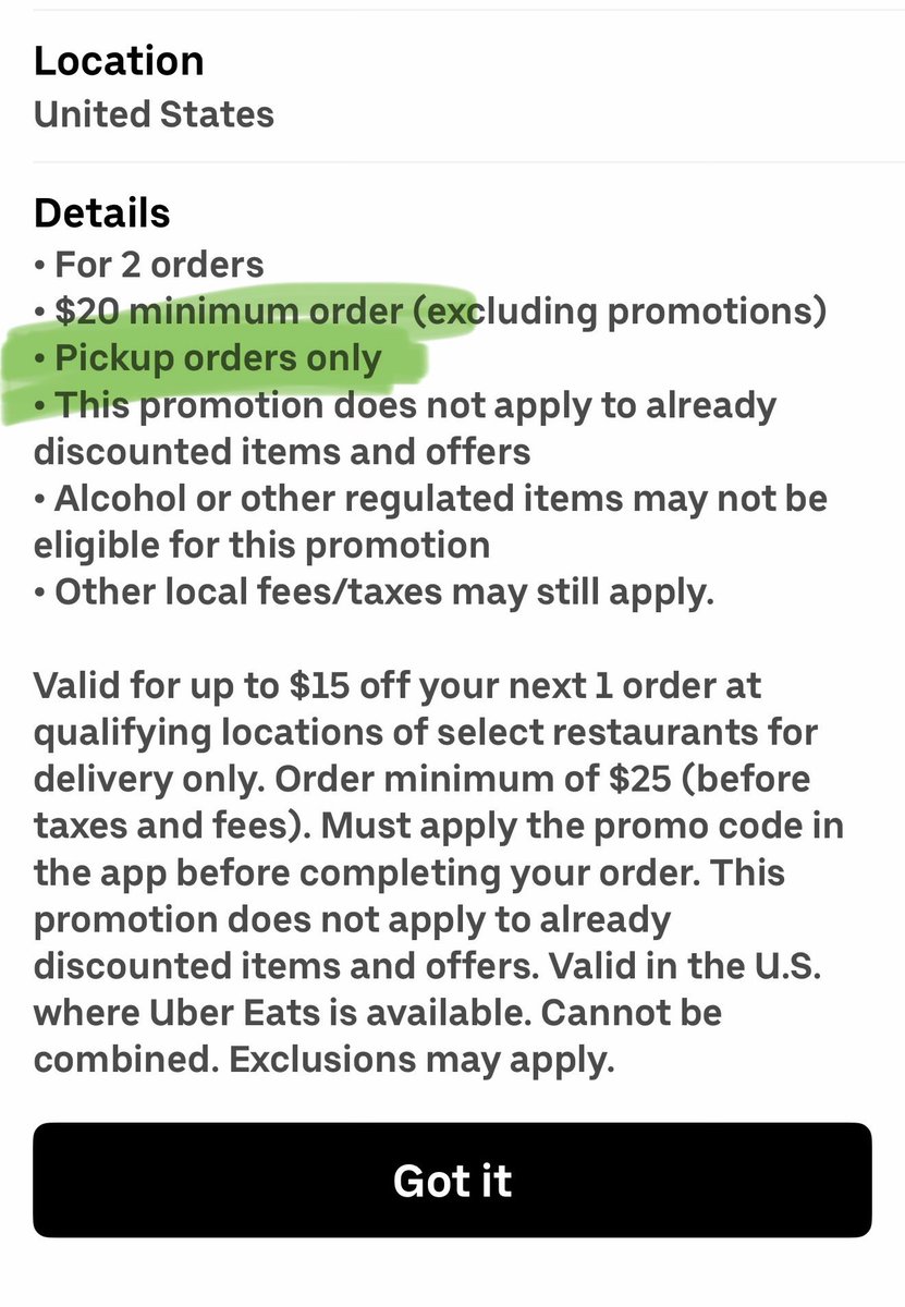 Hey <a href="/UberEats/">Uber Eats</a> if I have to go pick up the food, what the fuck do I need you for?  You gonna discount it so it only costs MORE than what it does at the store? 🤣🤣 GTFOH!
