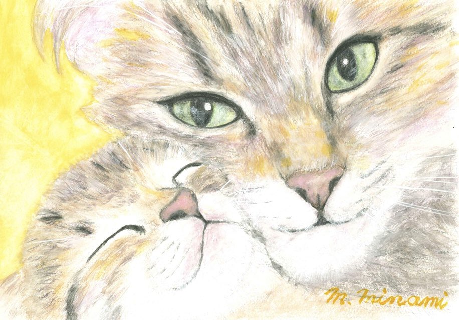 今日は猫の日だにゃ〜 わたしの描いたネコちゃん達だにゃ〜 AIじゃなく