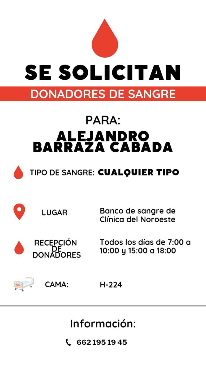 bujia_la's tweet photo. LES AGRADECERIA QUE LO COMPARTIERAN ...
Esperando que alguien pueda donar...🙏🏼 https://t.co/Hk8gZdprKQ