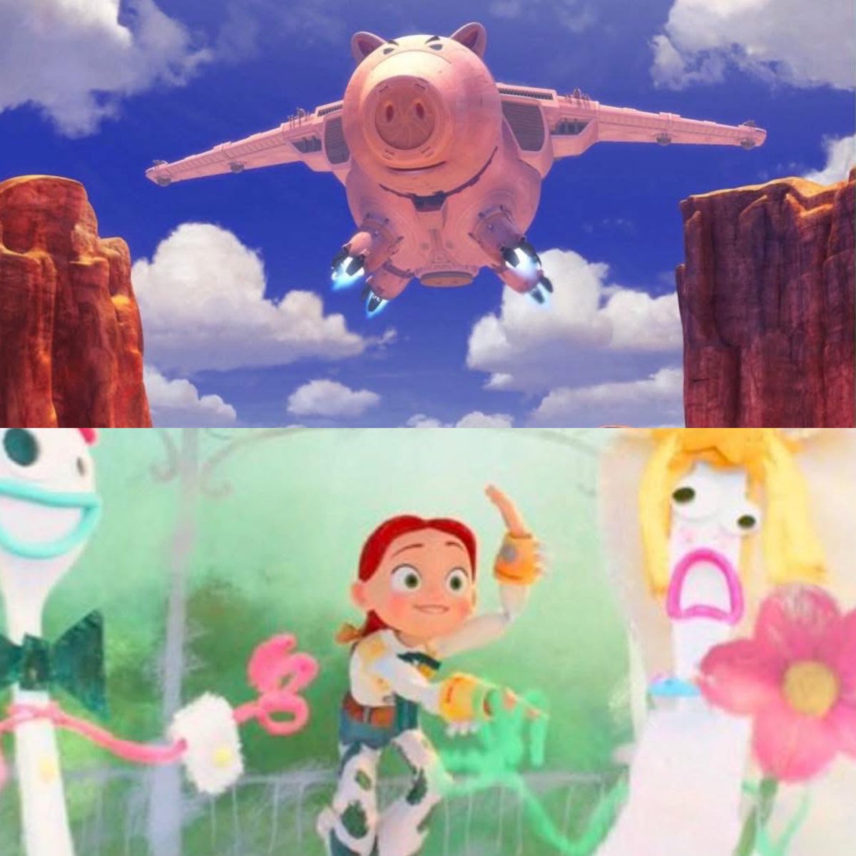 En el universo de Toy Story, hasta la imaginación tiene estilo propio.

Una curiosidad que muchos no notan es cómo cambia la animación cuando los juguetes están siendo imaginados por distintos niños. En la mente de Andy, las escenas suelen verse más épicas y cinematográficas, con