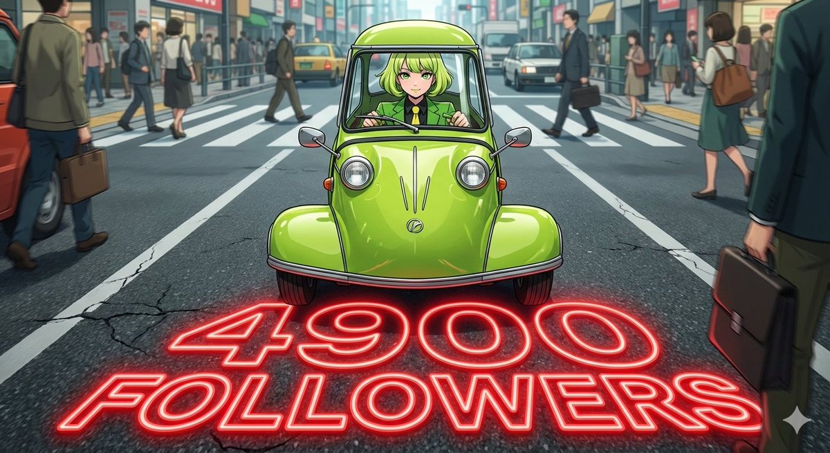 紫豆さん、4900フォロワー達成おめでとうございます♪ アレ？5000